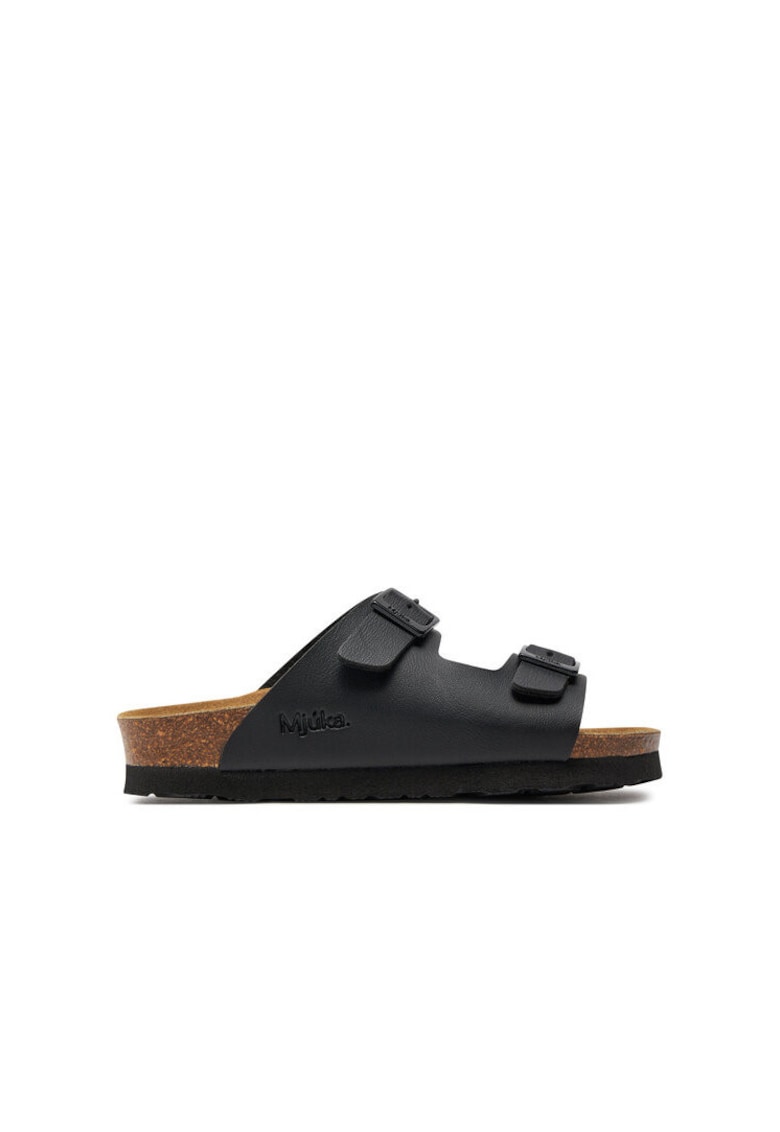 Papuci fete 303759865 - Sintetic - Negru - Negru