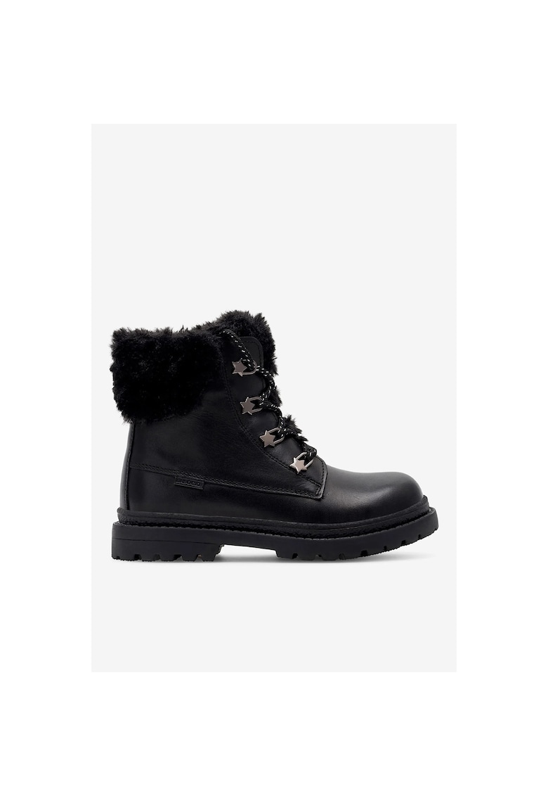 Ghete fete 5904862932798 - Piele naturala - Negru - Negru
