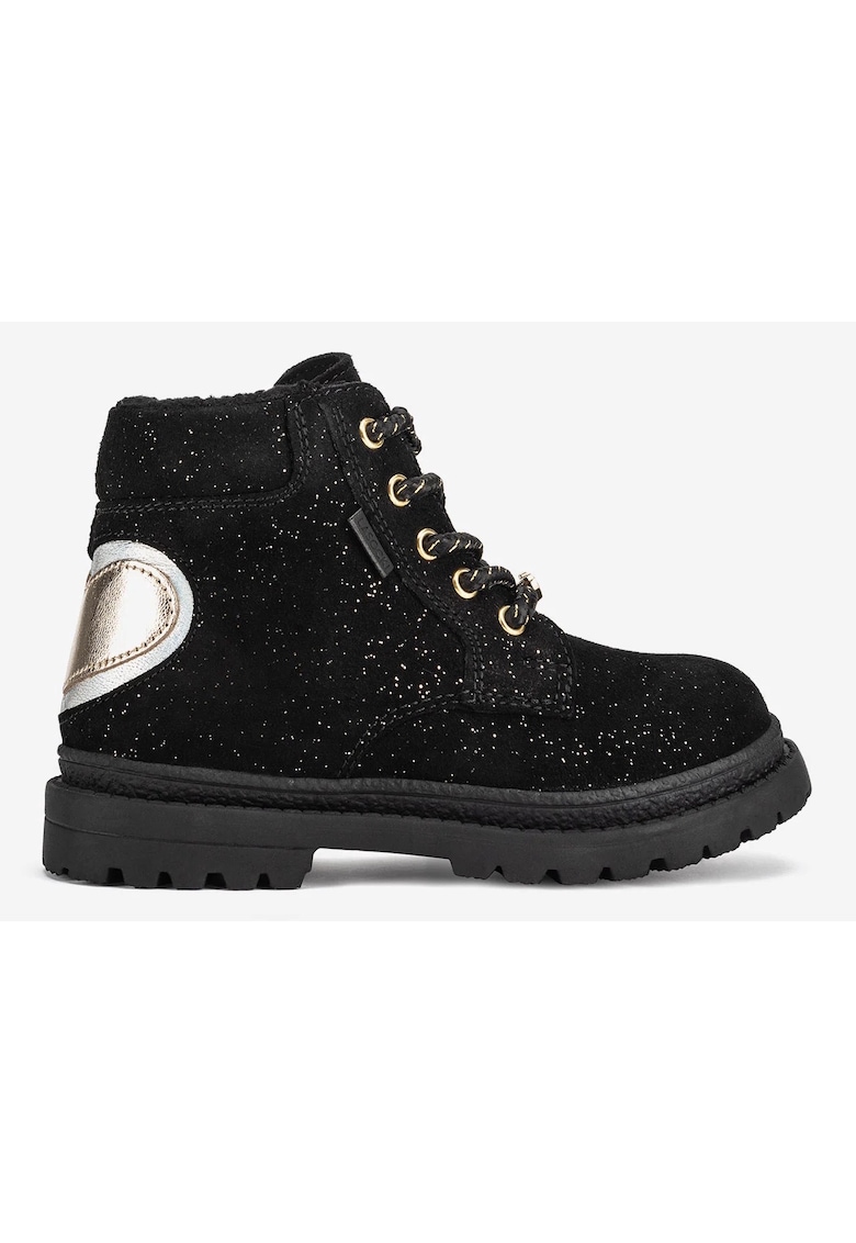 Ghete fete 5905588934479 - Piele intoarsa - Negru - Negru