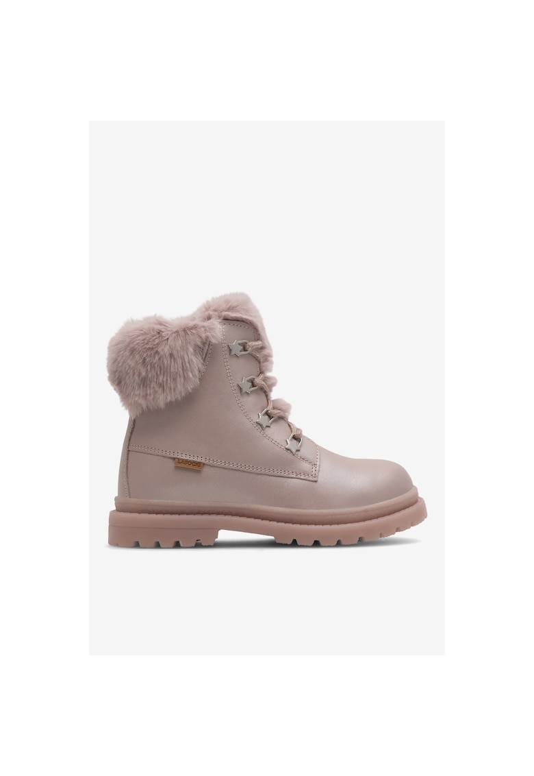 Ghete fete Roz - Piele naturala - Roz