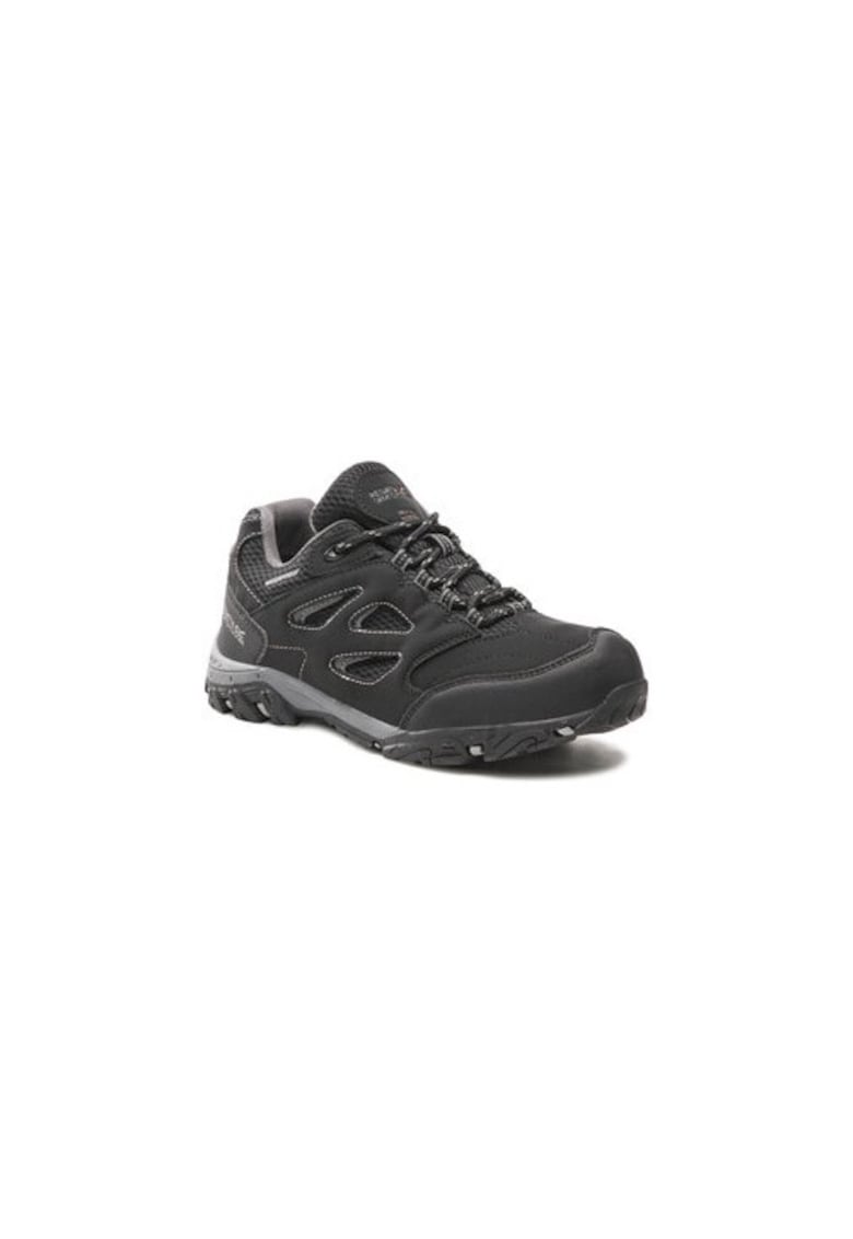 Bocanci trekking unisex 300613771 - Piele ecologica - 34 EU - Negru