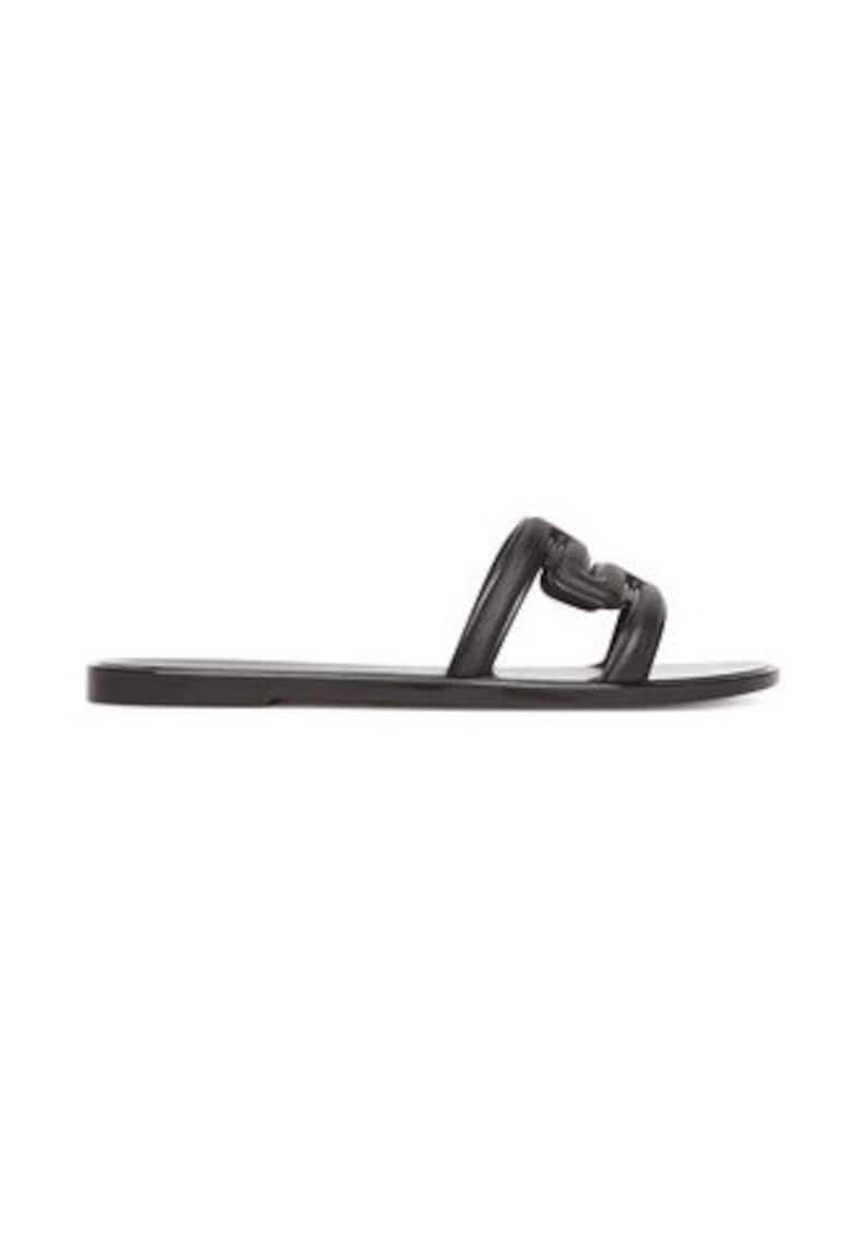 Papuci dama 304872983 - Sintetic - Negru - Negru