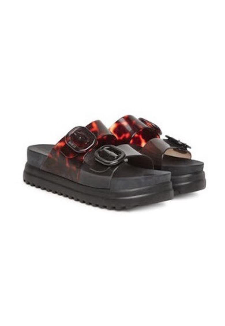 Papuci dama 304873010 - Sintetic - Negru - Negru
