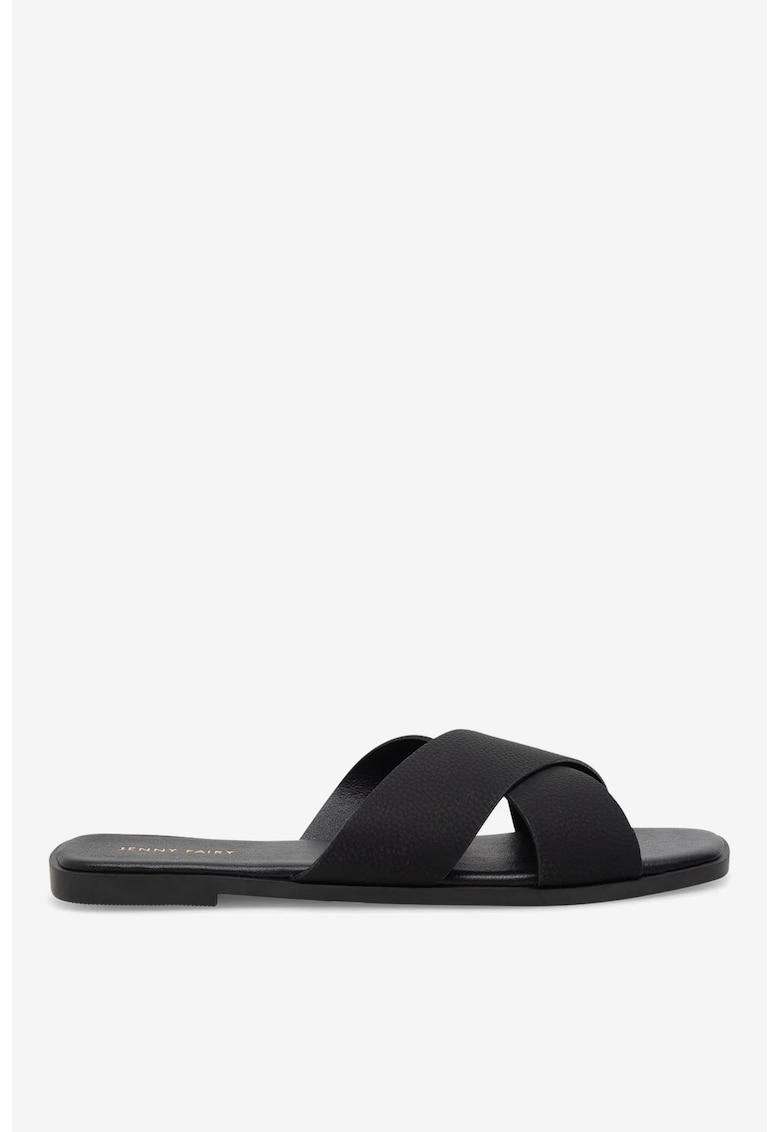 Papuci dama 5905588624769 - Sintetic - Negru - Negru
