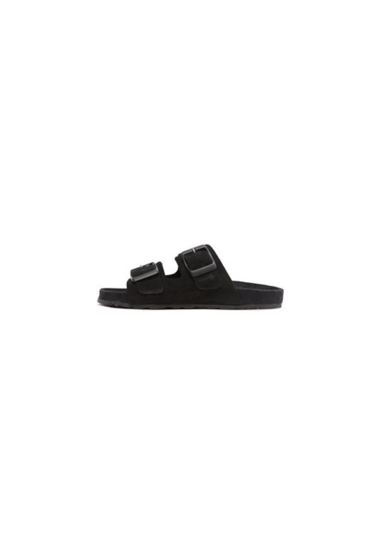 Papuci dama 302778003 - Piele naturala - Negru - Negru