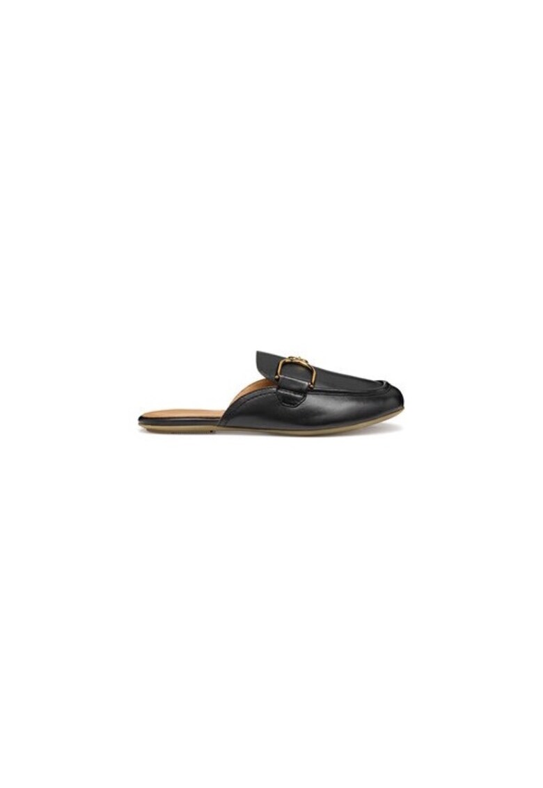 Papuci dama 304622069 - Piele naturala - Negru - Negru