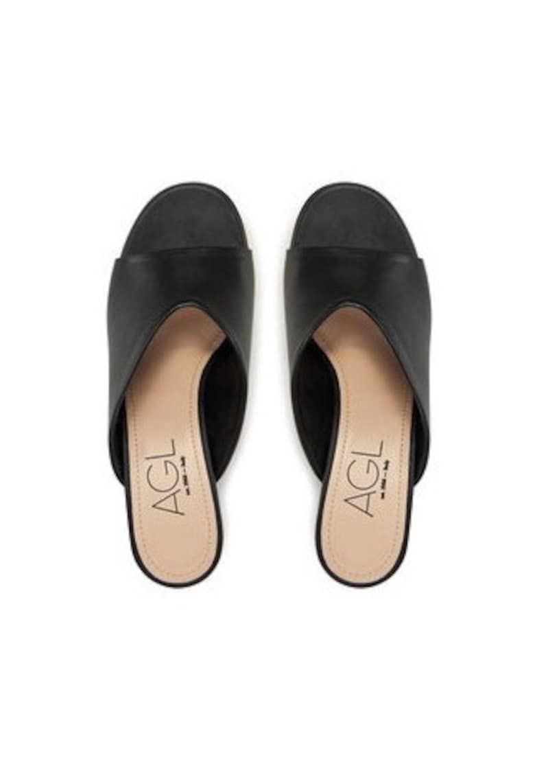 Papuci dama 305288851 - Piele naturala - Negru - Negru