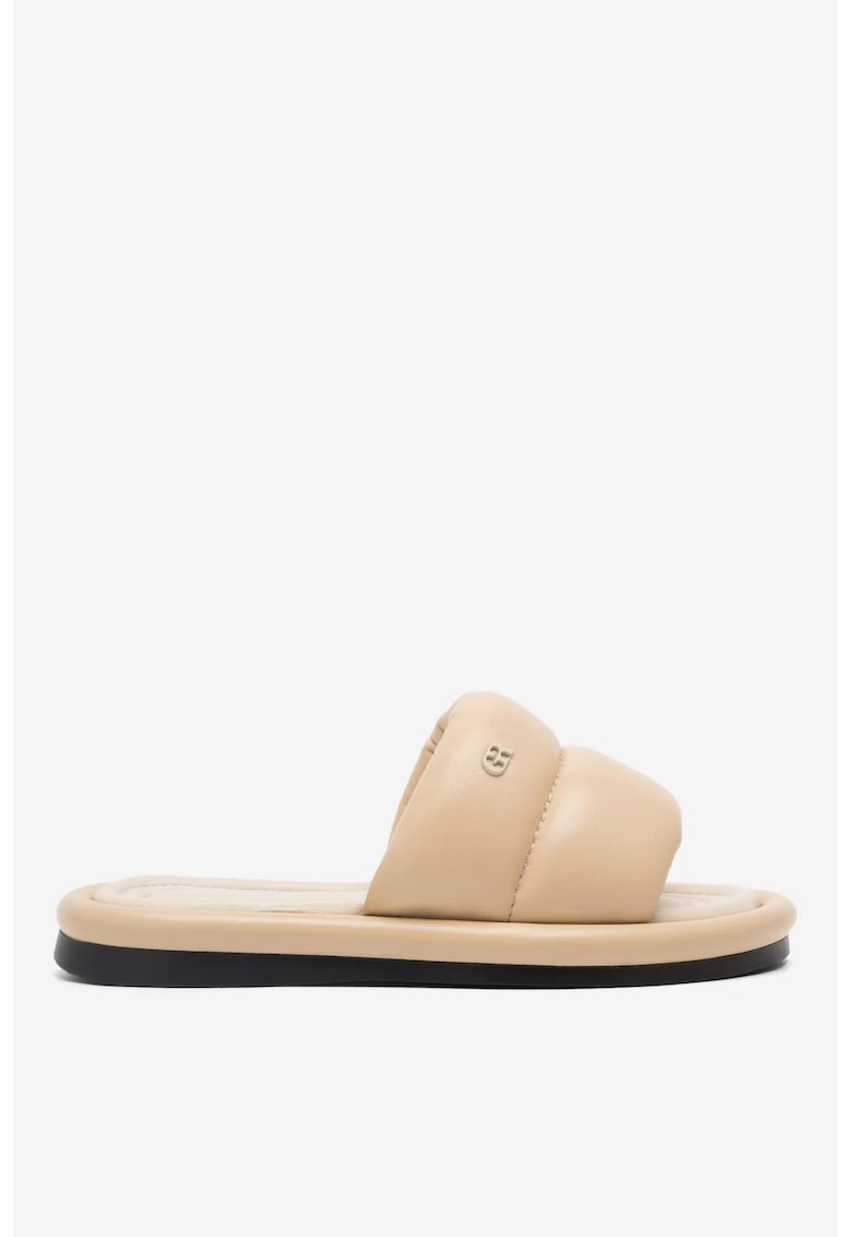 Papuci dama 5904862931494 - Piele naturala - Bej - Bej