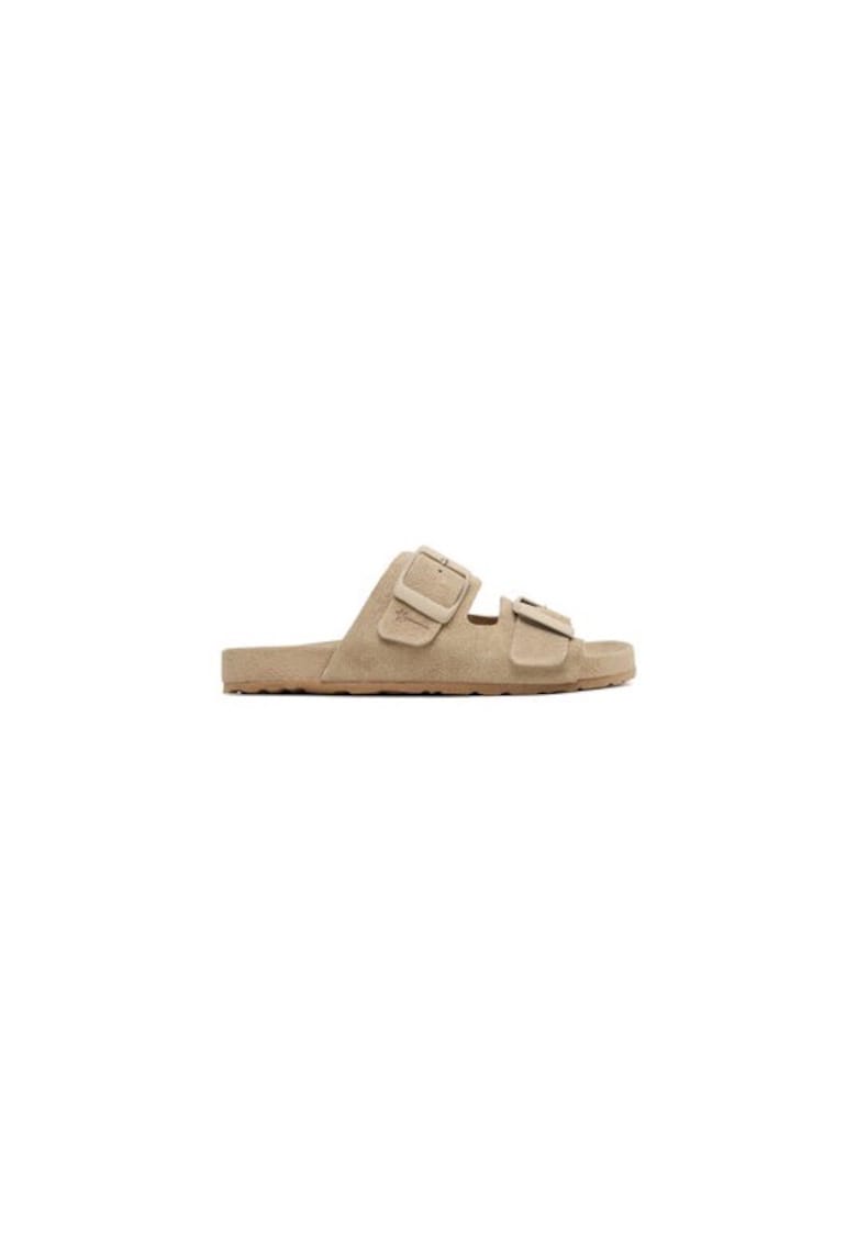 Papuci dama 302778027 - Piele naturala - 35 EU - Bej
