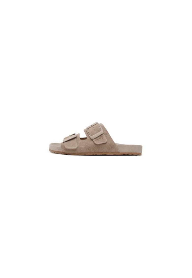 Papuci dama 302778034 - Piele naturala - Maro - Maro
