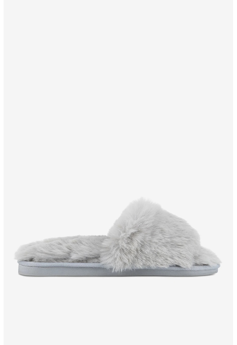 Papuci dama 5903419601262 - Textil - Gri - Gri - DeeZee - imagine 1