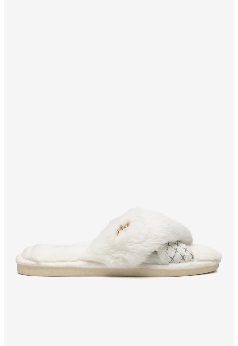 Papuci dama 5905588934851 - Textil - Alb - Alb