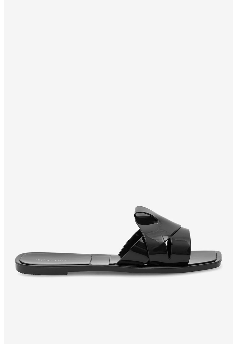 Papuci dama 5905588549833 - Sintetic - Negru - Negru
