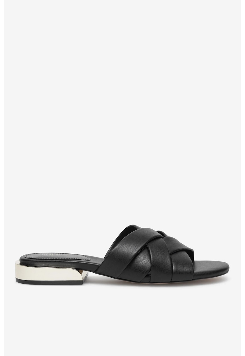 Papuci dama 5905588605911 - Sintetic - Negru - Negru