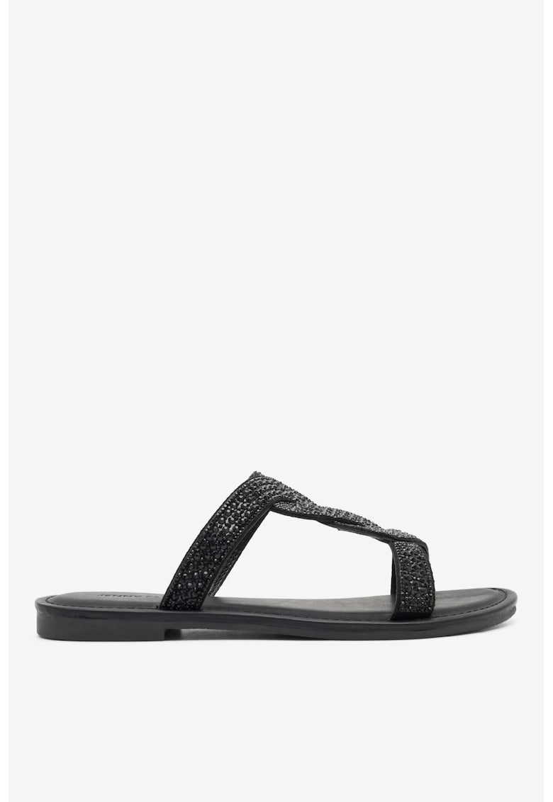 Papuci dama 5904862860572 - Sintetic - Negru - Negru