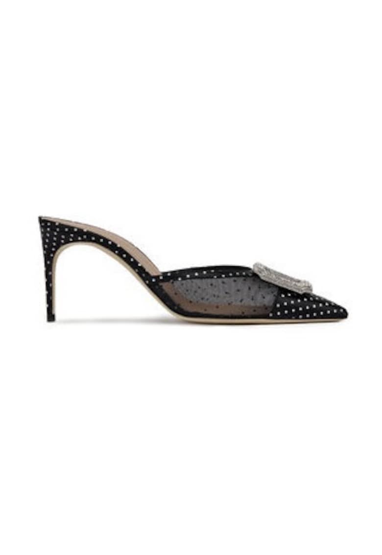 Malone Souliers Papuci dama 305170279 - Textil - Negru - Negru