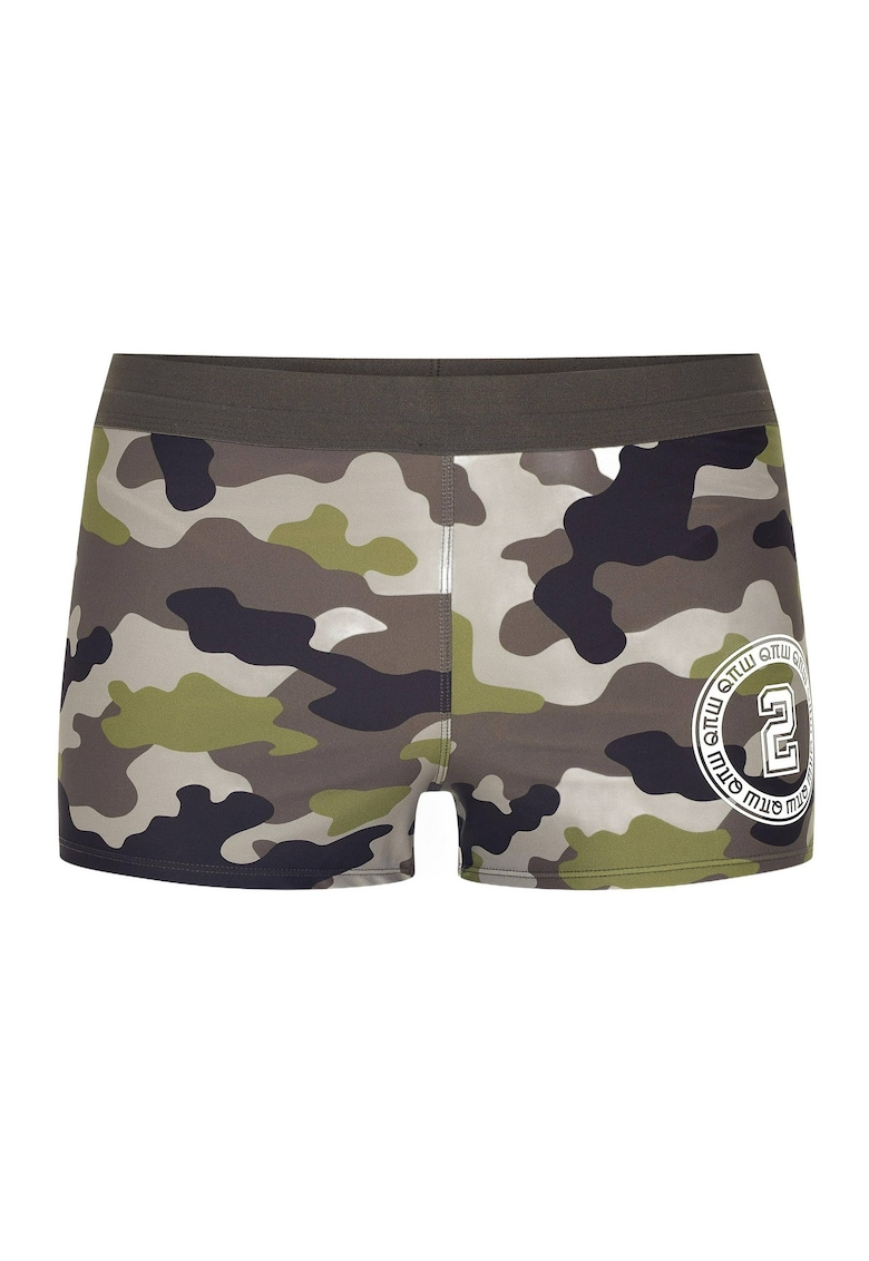 Boxeri de baie barbati Robert Kupisz x Multicolor - Alb/Verde