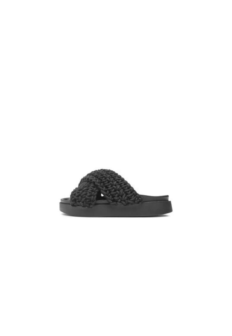 Papuci dama 302652761 - Textil - Negru - Negru