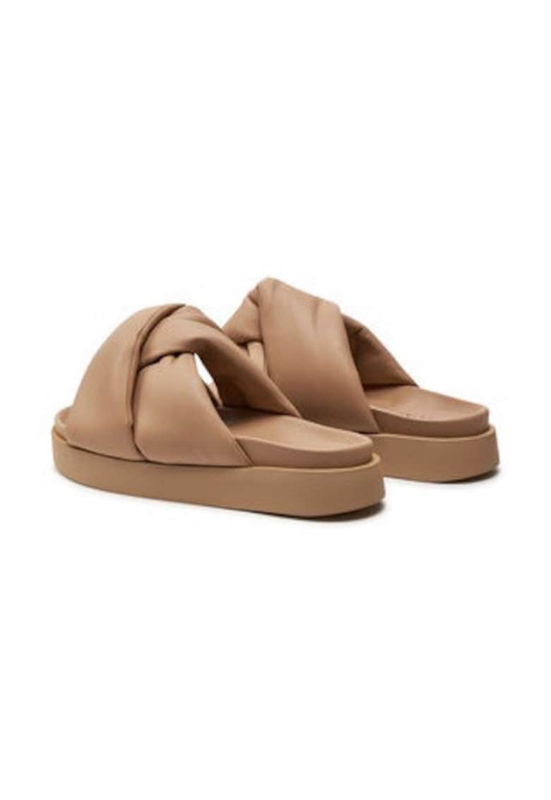 Papuci dama 303971151 - Piele naturala - Bej - Bej