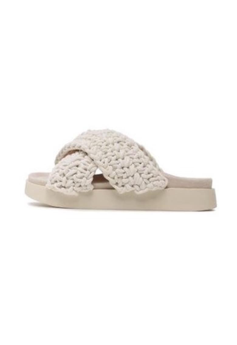 Papuci dama 302652778 - Textil - Alb - Alb