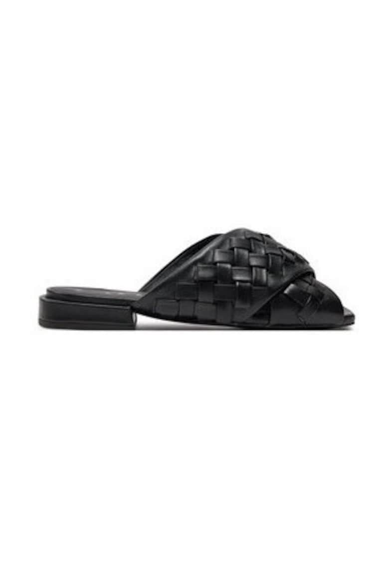 Papuci dama 303884239 - Piele naturala - Negru - Negru