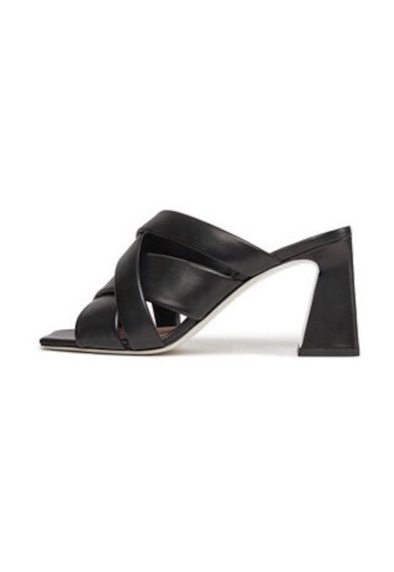 Papuci dama 303874155 - Piele naturala - Negru - Negru