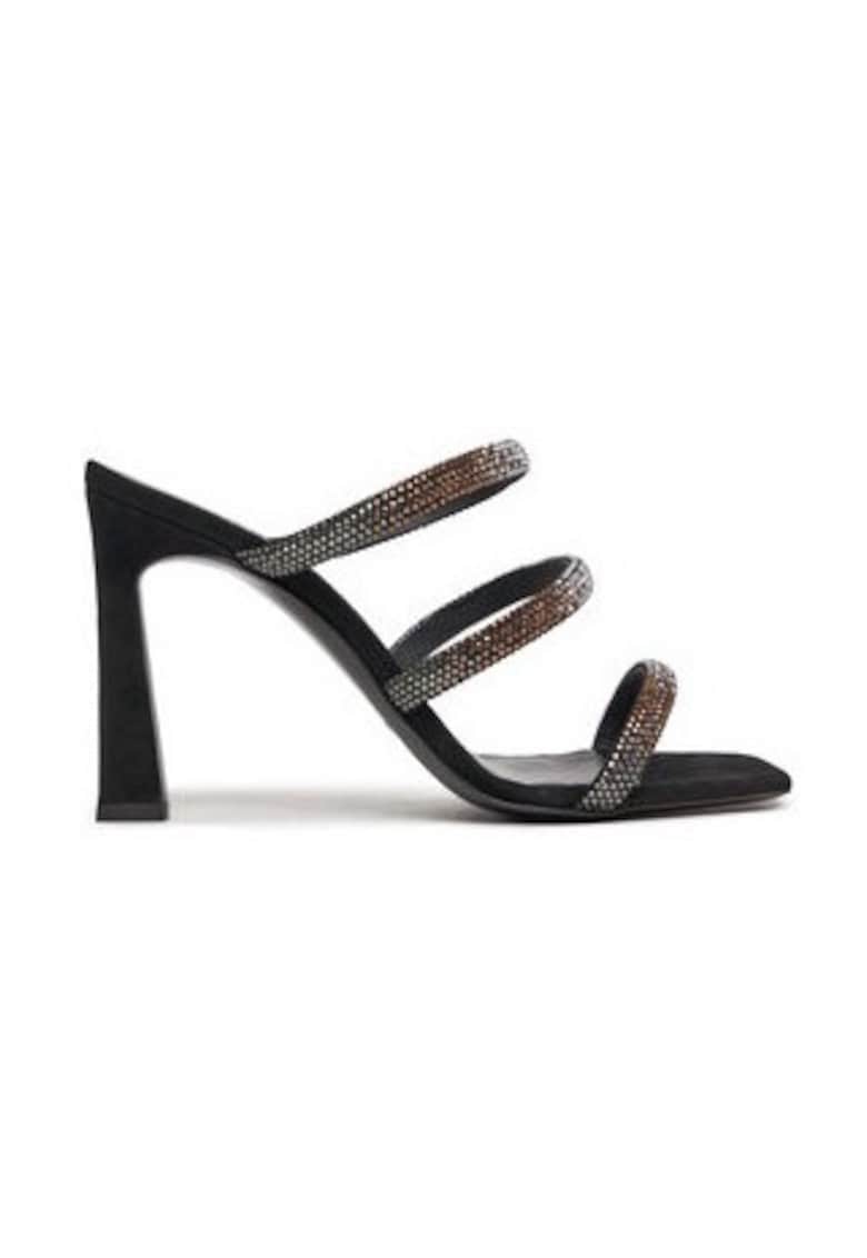 Papuci dama 303874179 - Piele naturala - Negru - Negru