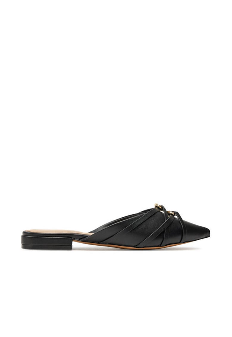 Papuci dama 303830656 - Piele ecologica - Negru - Negru