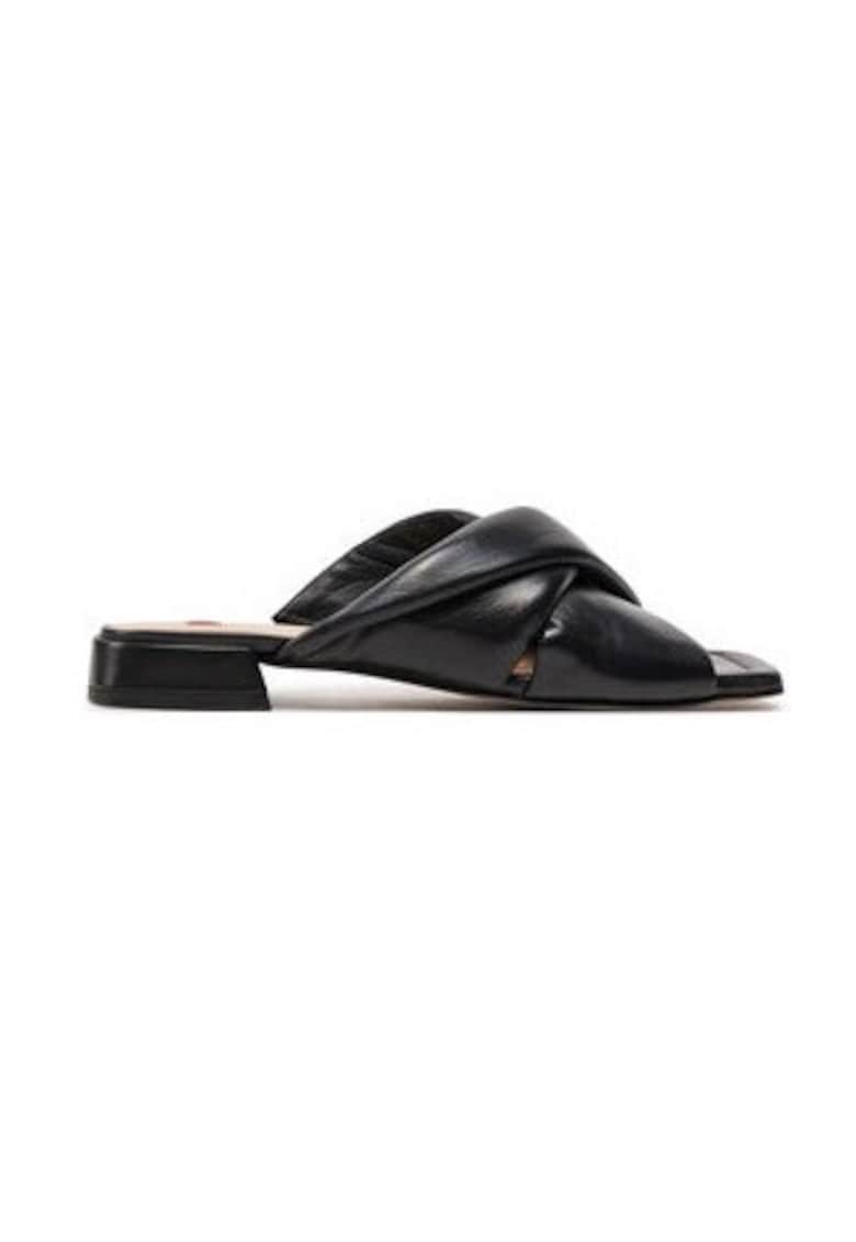 Papuci dama Hogl - 303922177 - Piele naturala - 35 EU - Negru