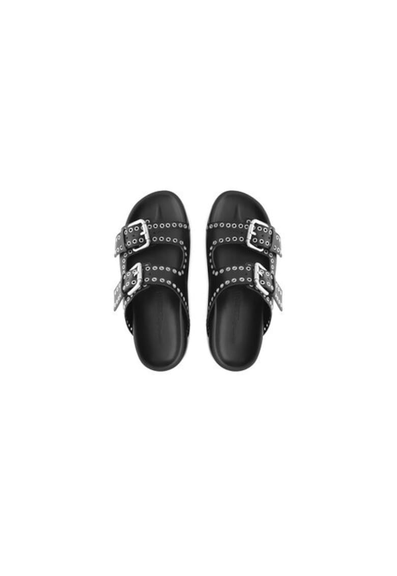 Papuci dama  304878916 - Piele naturala - Negru