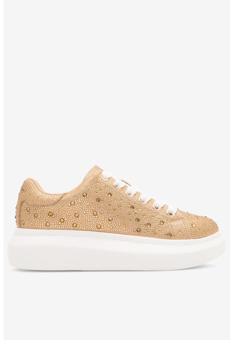 Nine West Pantofi dama 5905588152088 - Textil - Auriu - Auriu