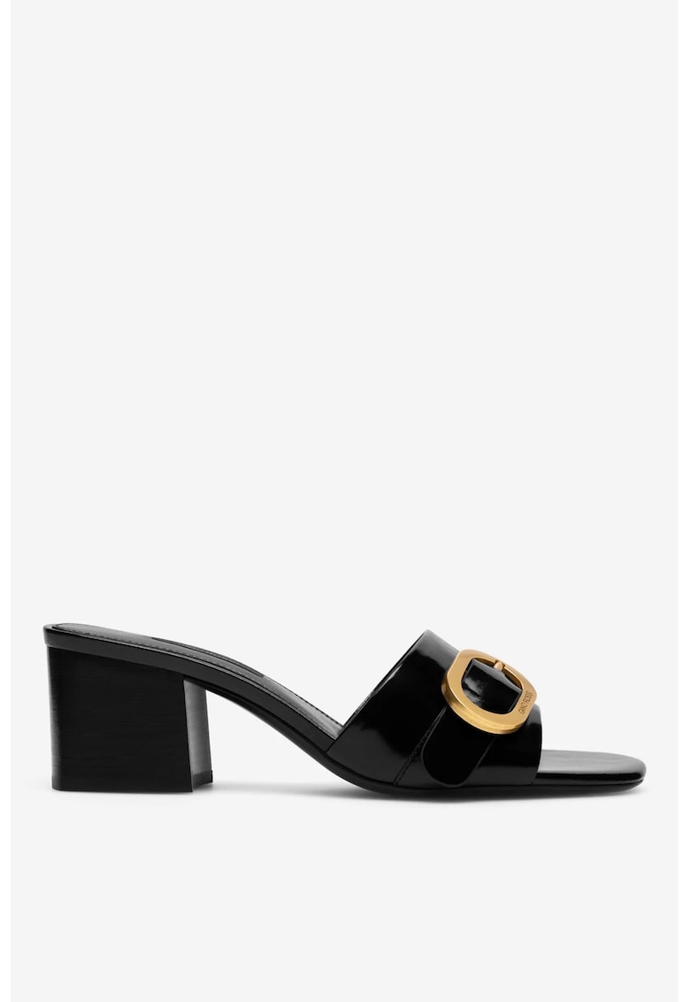 Papuci dama 5905588552703 - Piele naturala - Negru - Negru