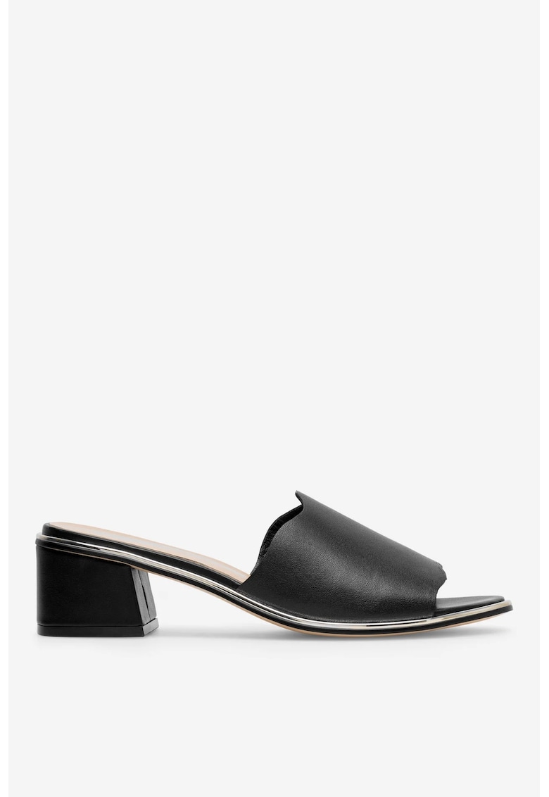 Papuci dama 5905588569565 - Piele naturala - 41 EU - Negru