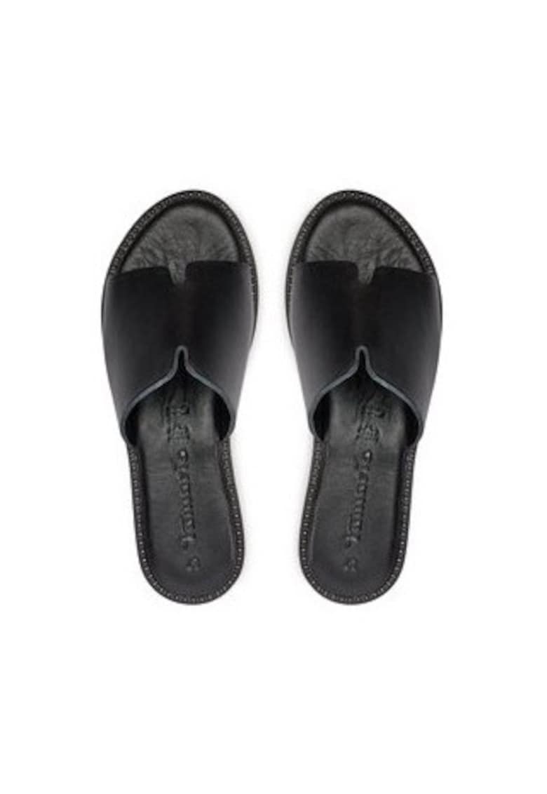 Papuci dama 303724207 - Piele naturala - 42 EU - Negru