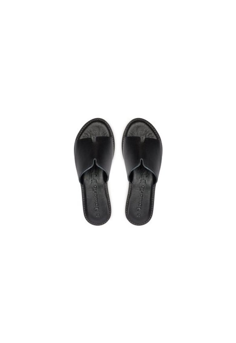 Papuci dama 303724207 - Piele naturala - 42 EU - Negru