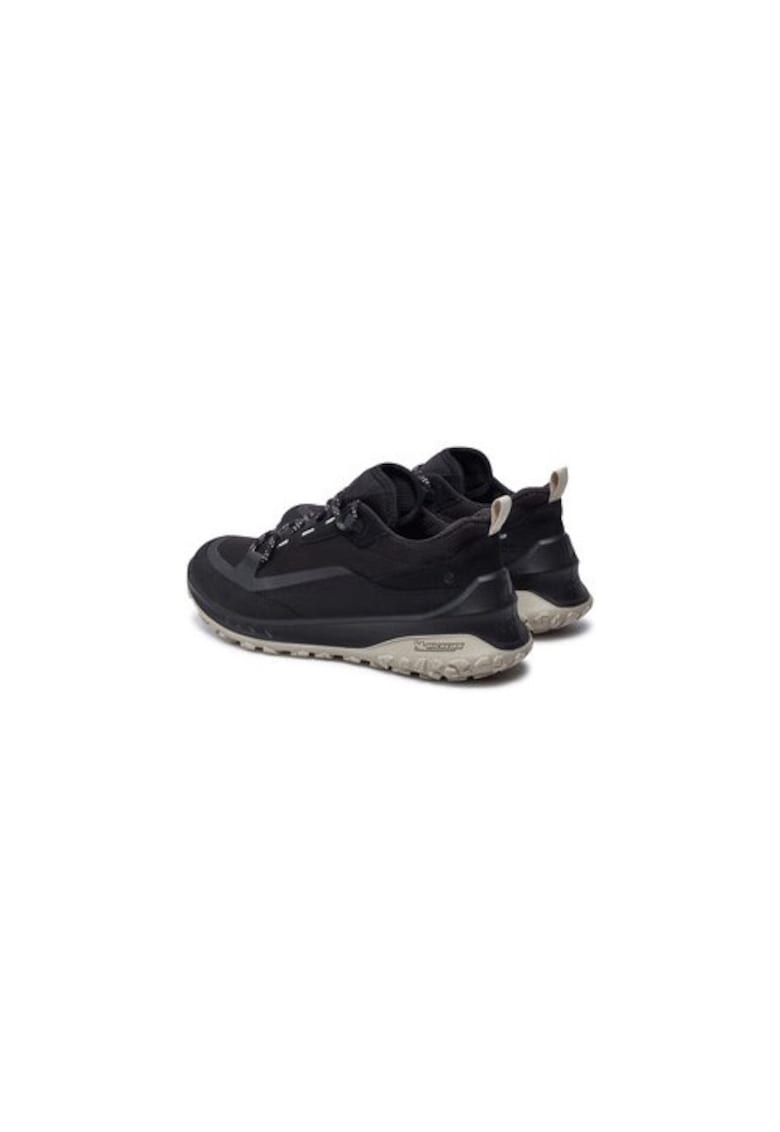 Bocanci trekking dama 304559501 - Piele naturala - Negru - Negru