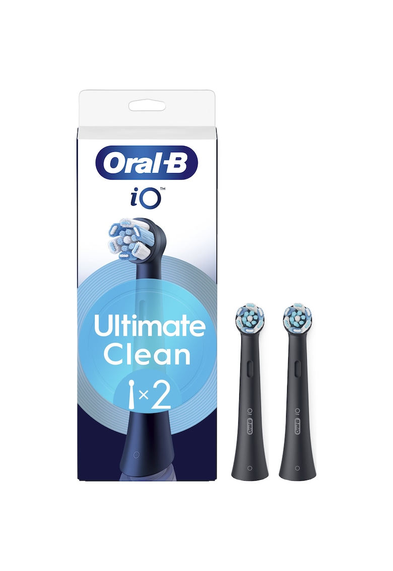 Rezerve periuta de dinti iO Ultimate Clean -compatibile doar cu seria iO - Negru - 2 buc