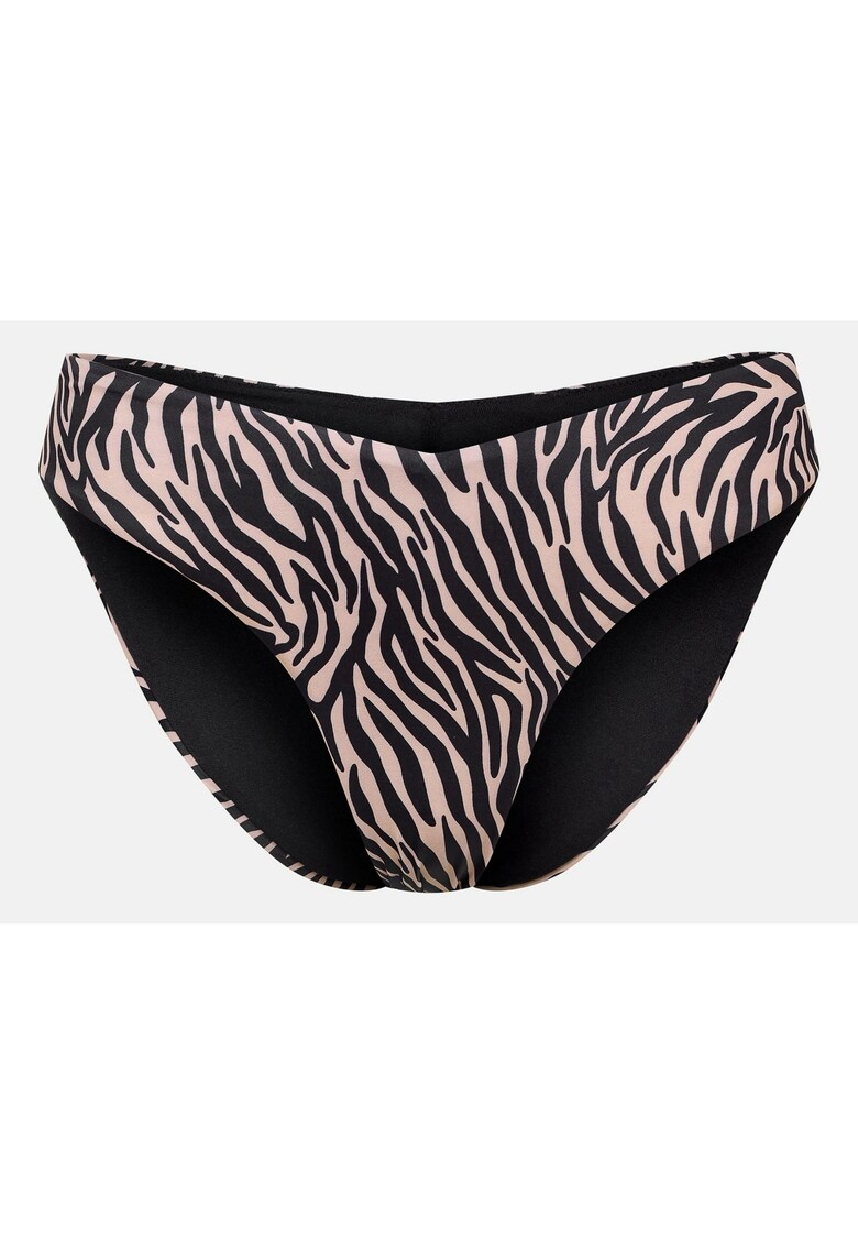 Chiloti de baie dama Shekiera bej-negru