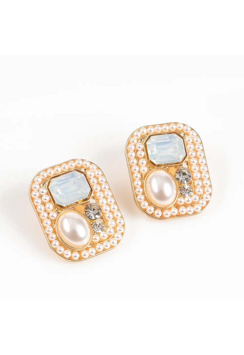 Cercei eleganti cu perle si pietre acrilice - Paris