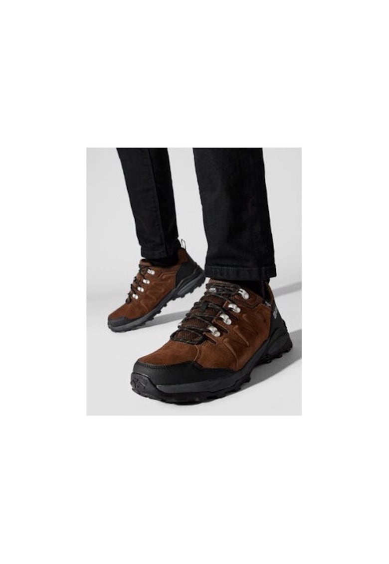 Bocanci trekking barbati 209228618 - Piele naturala - Maro