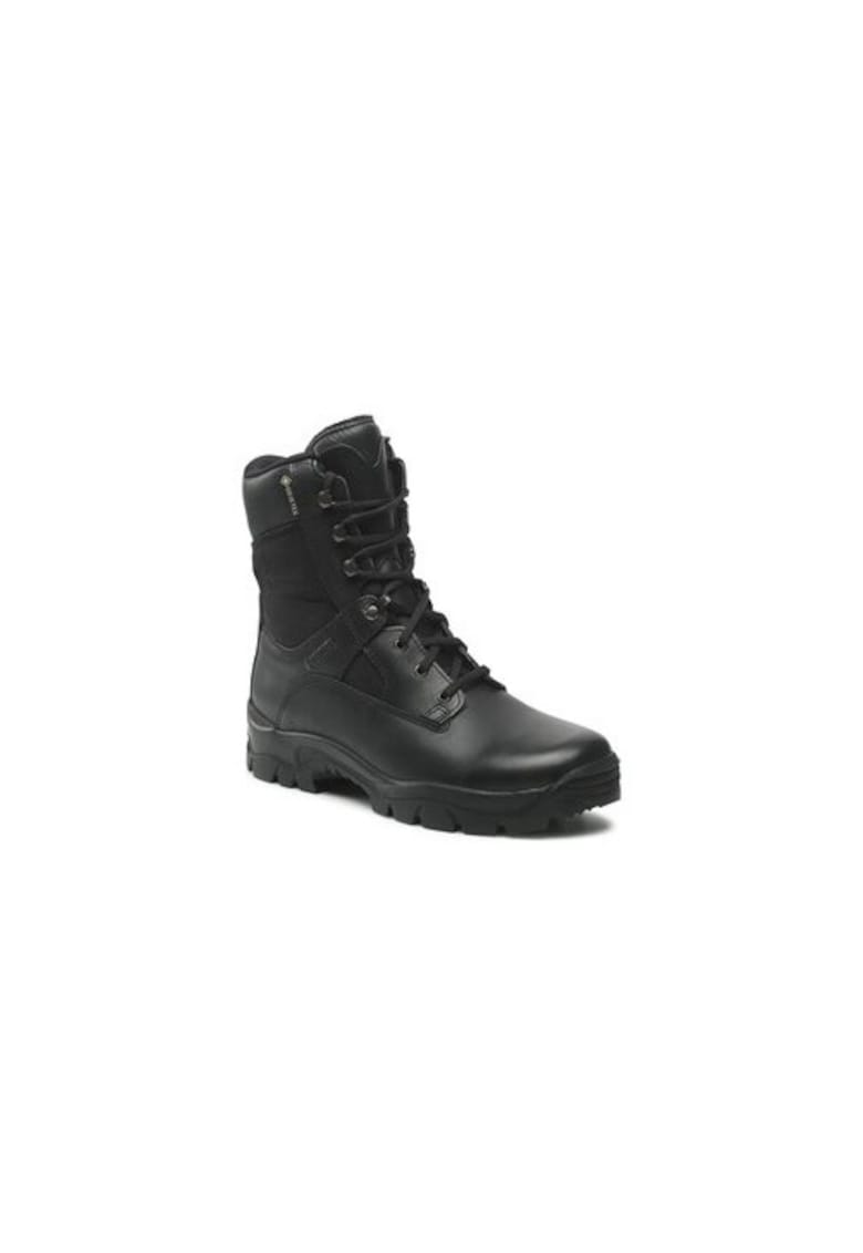 Bocanci trekking barbati 300989050 - Piele naturala - Negru - Negru