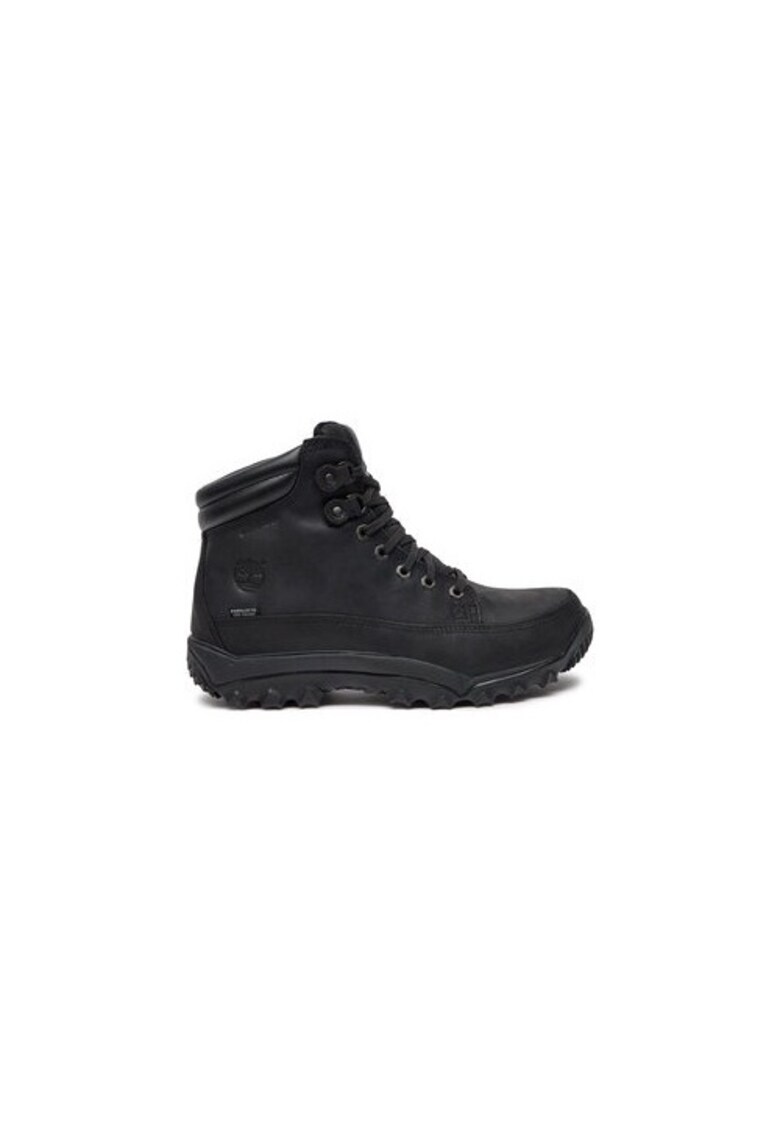 Bocanci trekking barbati 304465482 - Piele naturala - Negru