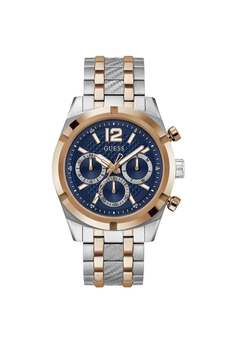 Ceas Unisex Quartz Argintiu - Cadran Albastru - Rezistent la Apa 5 ATM