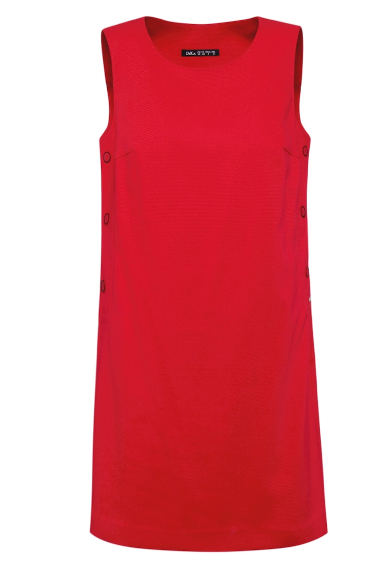 Rochie dreapta fara maneci - Rosu