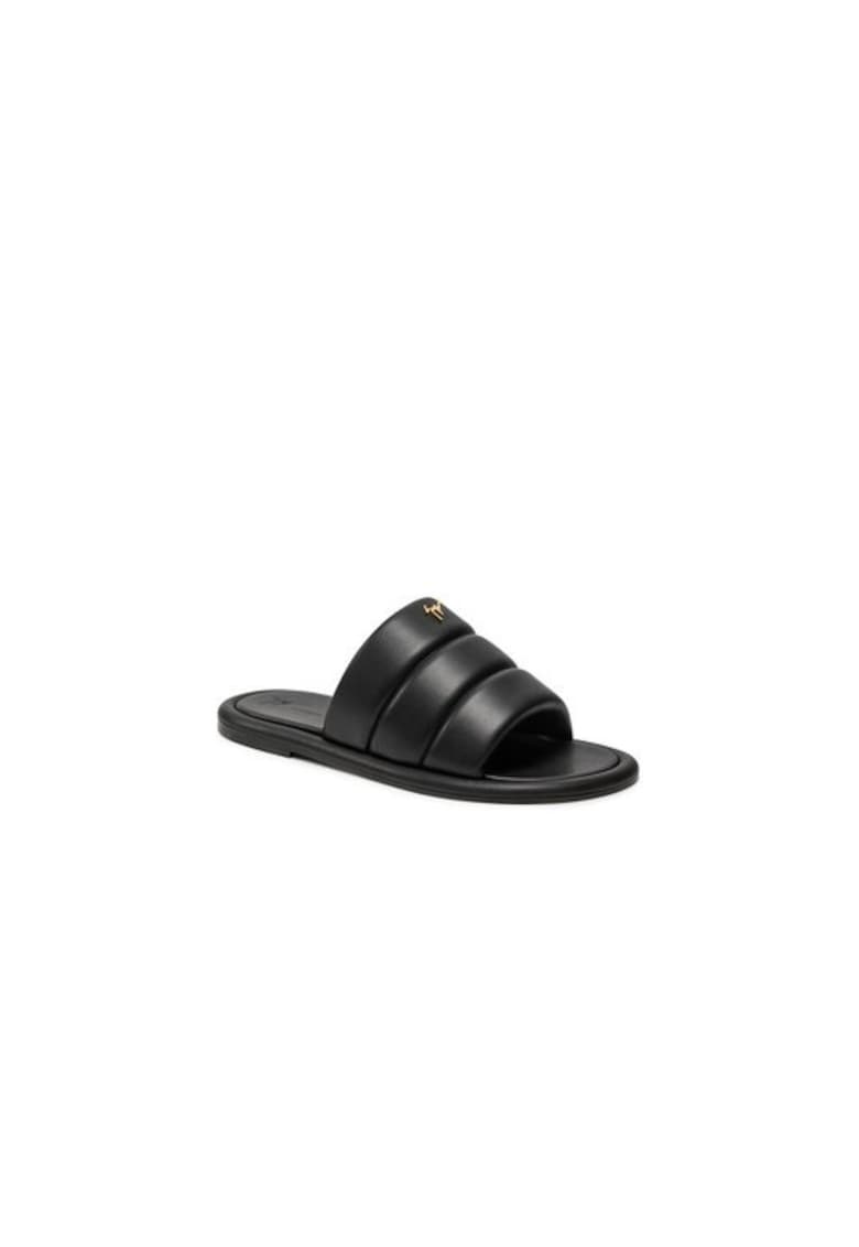 Papuci barbati  303642358 - Piele ecologica - 41 EU - Negru
