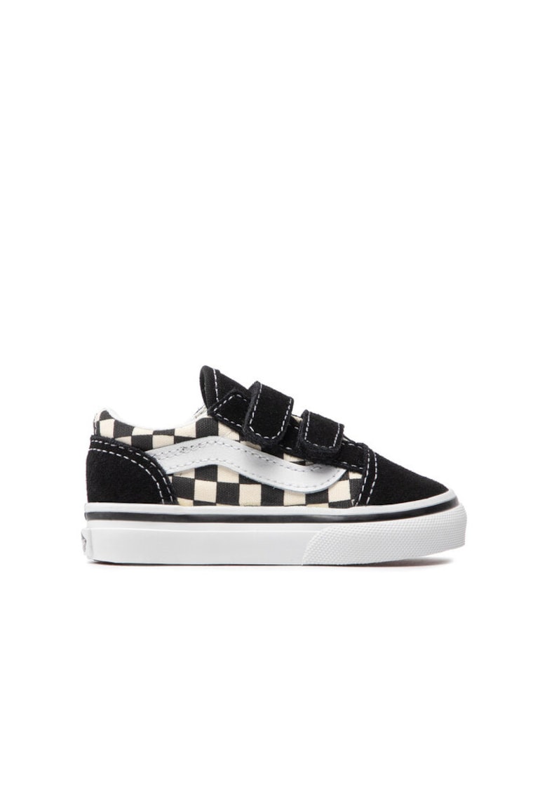 Pantofi copii - Old Skool V - piele naturala - negru/alb