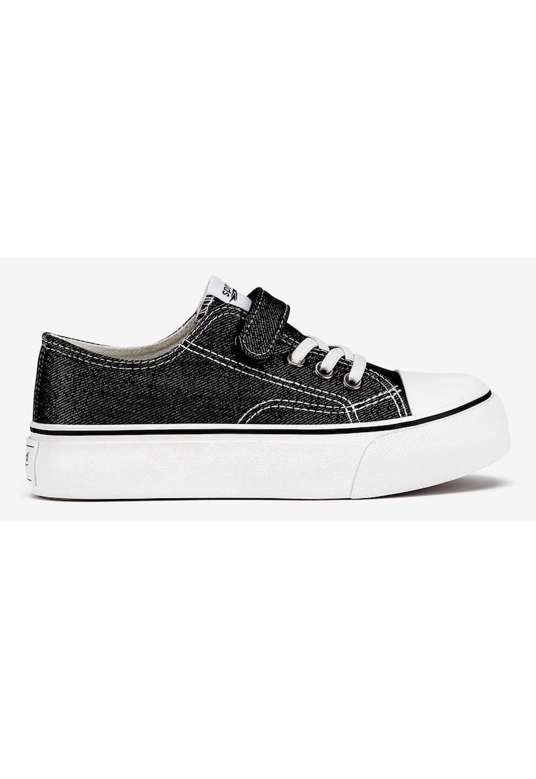 Tenisi fete 5905588718635 - Textil - Negru - Negru