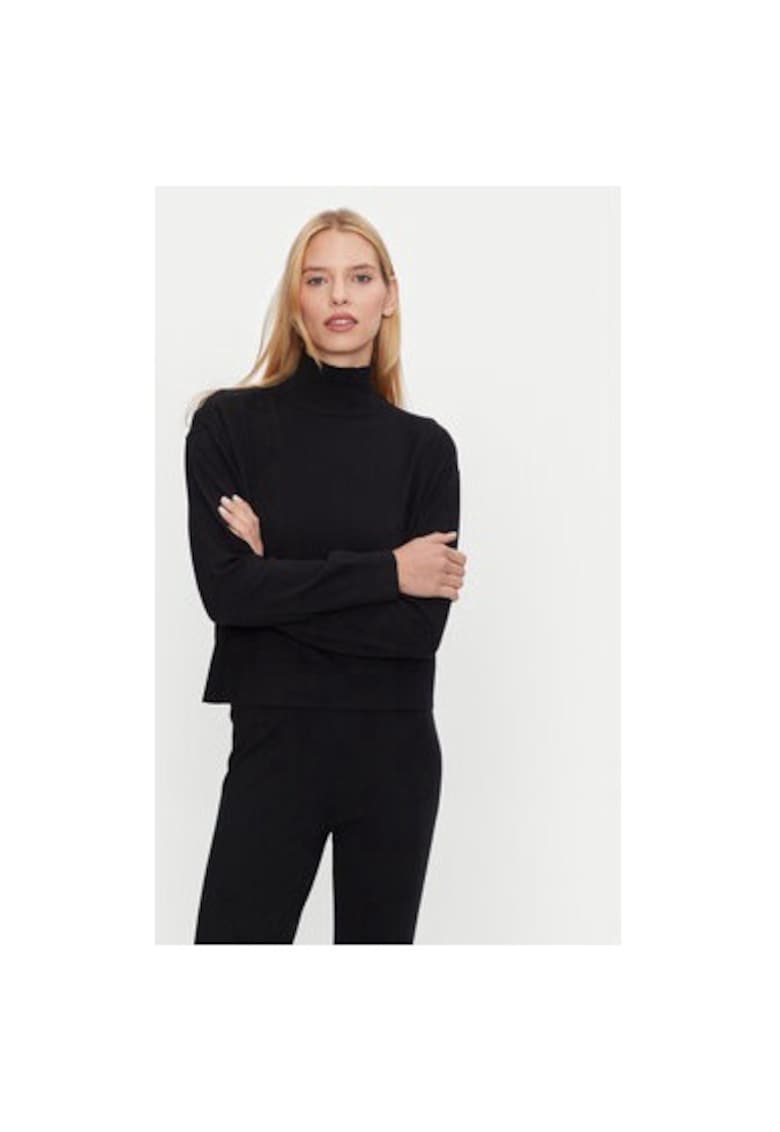 Bluza dama - 304092916 - Viscoza/Poliester - Negru - Negru