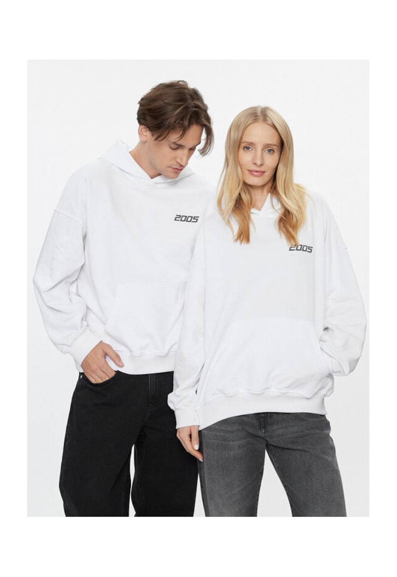 Bluza unisex - 303654337 - Bumbac - Alb - Alb