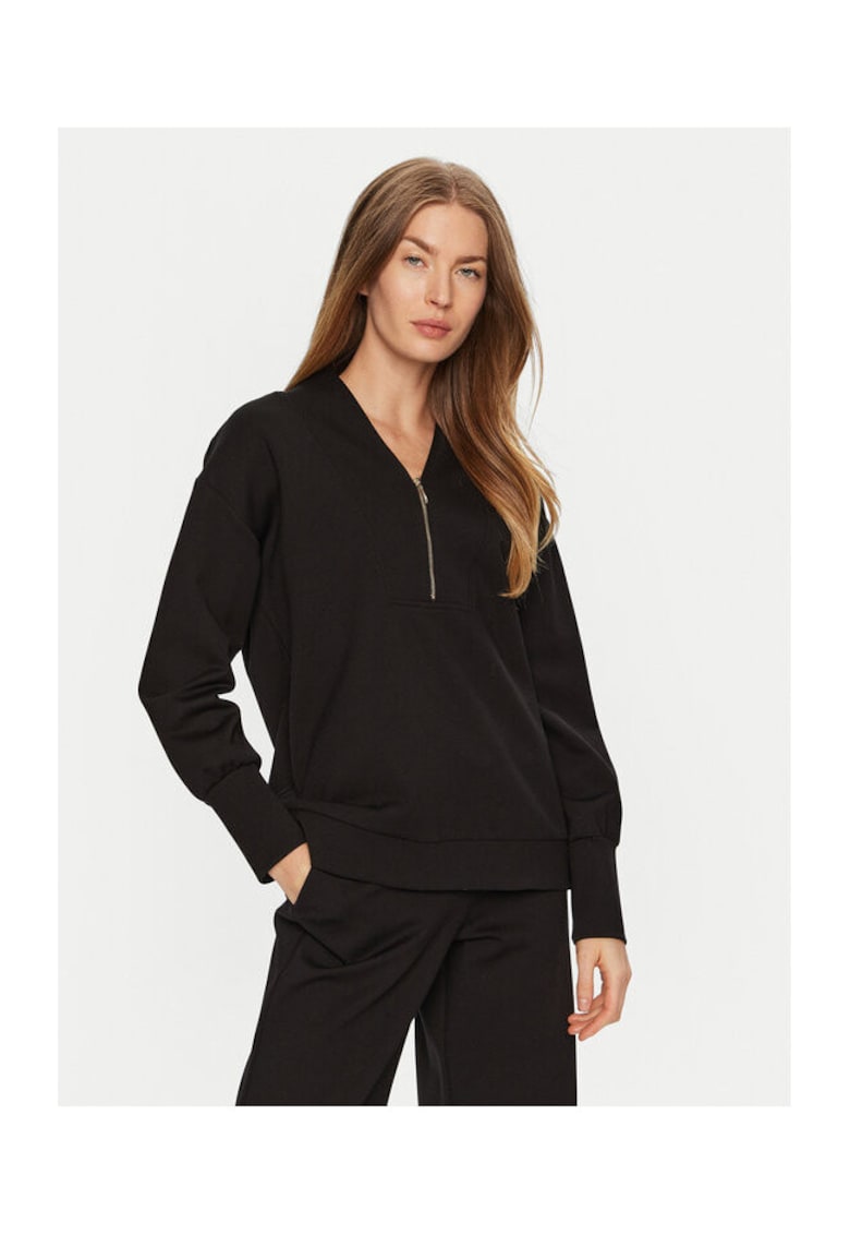 Bluza dama - 304937774 - Viscoza/Nylon - Negru - Negru